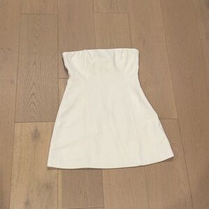 Peppermayo Strapless White Mini Dress